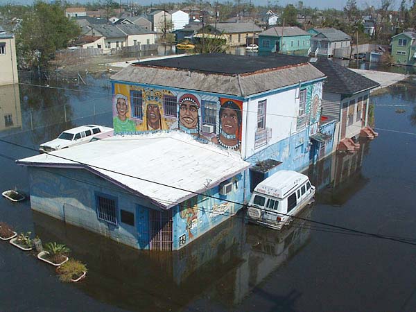The Mother-In-Law Lounge after Katrina.